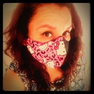 FABRIC FACE MASK HELLO KITTY MADE USA